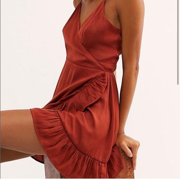Free People All My Love Wrap Slip Dress - Picture 3 of 6